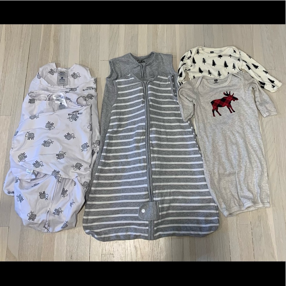 Six Cotton Sleep Sacks